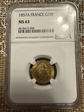 🇫🇷⚜️Magnifique Pièce Or  10 Francs 1857  A  Napoléon III   MS 63 SPL ⚜️🇫🇷