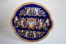 Plat à tarte en faïence de Gien décor Renaissance Italienne 33.5 cm, n°3