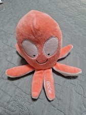 doudou peluche pieuvre poulpe rose saumon DODIE - état NEUF -