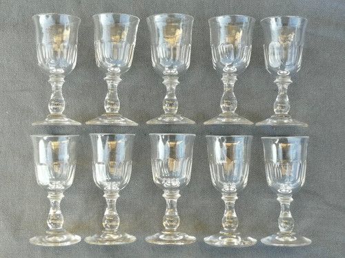 Verres facettes ancien - 10,