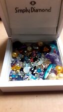 LOT PIERRES◇PERLES◇BRILLANTS DIVERSES◇MULTICOULEUR◇ IDÉAL◇RÉPARATION DE BIJOUX 