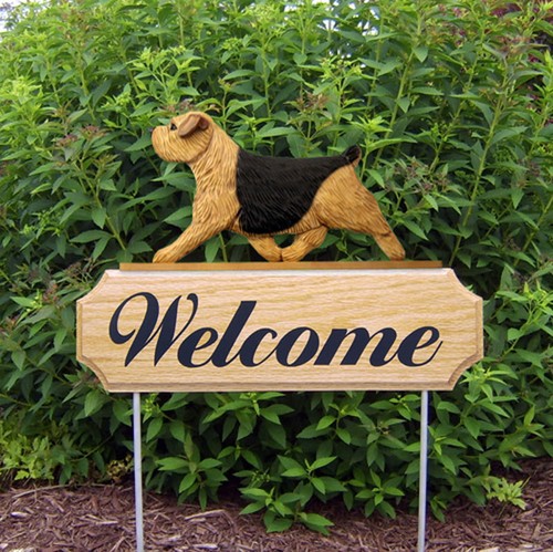 Panneau bienvenue bois - de,