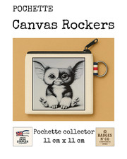 Pochette Gizmo Gremlins Canvas Rocker 11x11 cm cinéma culte 80s