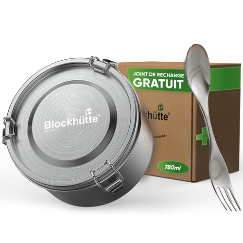 Bento lunch box inox - lunch, ronde