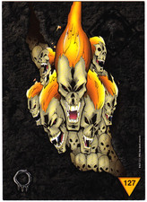 Carte Deus - 127 - Sortilège Crânes (Gold foil) - Série 1 - Avimage 1996