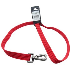 Laisse jannu rouge 1 mètre x 20 mm  pour chien.