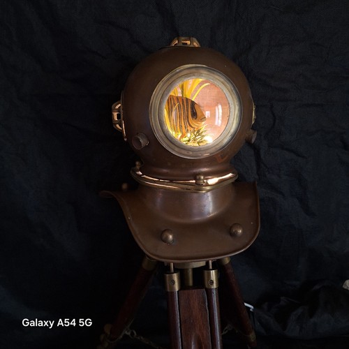Lampe casque scaphandrier - lampe,