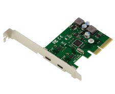 Carte PCIe x4 2 Ports USB 3.2