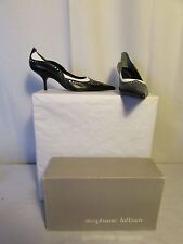 escarpins Stéphane Kélian cuir noir et blanc pointure 7,5