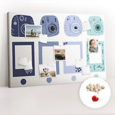 Décoratif Tableau d'affichage Tableau en liège 120x80 Cadres polaroïds