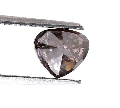 Diamant naturel rose cut - naturel, coeur