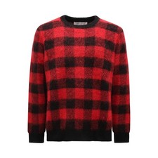 M6873 MAGLIONE UOMO AMARANTO MAN WOOL/CASHMERE/MOHAIR SWEATER 