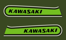 KAWASAKI 750 H2B 1974 - Stickers decals carrosserie - Green