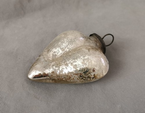 Coeur verre églomisé - coeur,