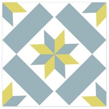 6 stickers à carreaux de