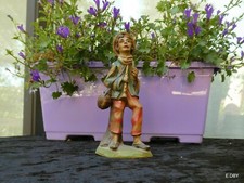 SANTON  LE JOUEUR DE PIPEAU hauteur 12,5 cm