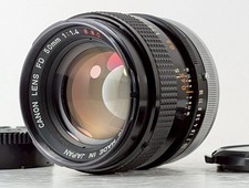 Rare " O " [ EXC+ 4] Canon Fd 50mm F/1.4 S. S. C. Ssc Mf Standard Verre de Japon