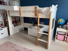 Lit enfant mezzanine Verbaudet 190*90 avec matelas & accessoires.