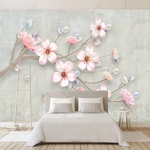 Papier peint photo rose - peint,