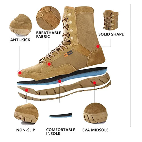 Bottes tactiques homme cuir - bottes,