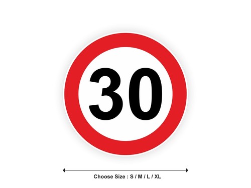 Sticker panneau limitation - panneau,