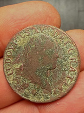 Louis XV , 1 sol au buste enfantin 1720 S Reims ! 11,82 g