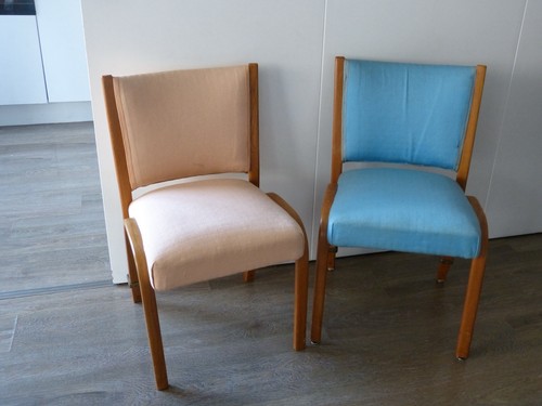 Paire chaises bow - bow, wood