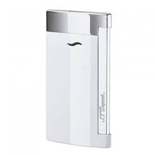 Briquet St Dupont slim 7 laqué blanc brillant neuf