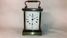 Rare Heavy ERNEST BOREL Electronic 281 Brass Carriage Clock Swiss T Made Lic ATO