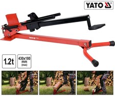 Fendeuse à bois mécanique 1,2 T pied couché jusqu'à 430 mm fendeuse à bois de...