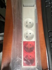 34 blocs de prises 2  blanc et