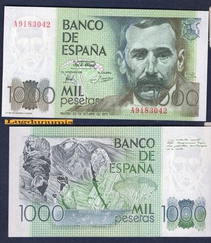 Espagne 1000 pesetas - 1000,