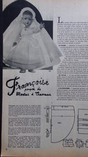 § page poupées MODES ET TRAVAUX 05/1952 Françoise