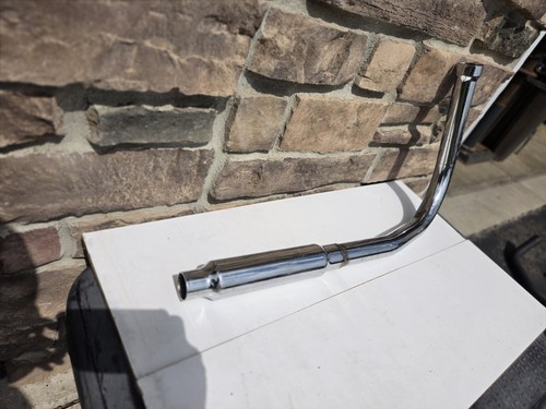 Chrome low exhaust muffler - low,