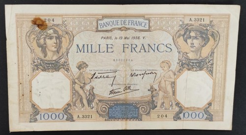 France billet 1000 francs