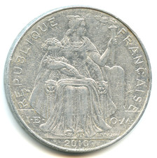 Nouvelle Calédonie 5 francs aluminium 2010 n°6130