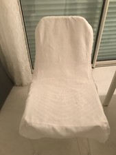 HOUSSE DE CHAISE EN LIN BLANC CASSE