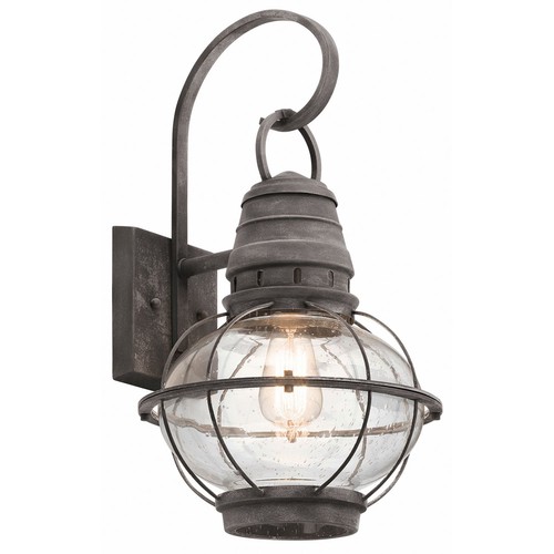 Lampe murale verre acier ip44 - lampe,