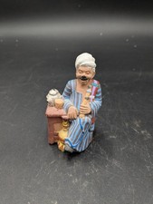 Ancien grand santon Bédouin africain crèche Jésus Noël 