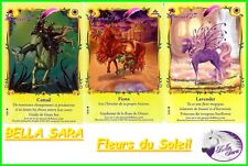 Carte Cheval Cards Horse BELLA SARA  " Fleurs du Soleil " N° au choix