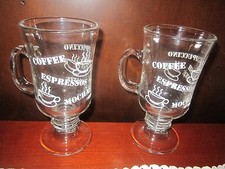 Set of 2 Glass Mug Irish