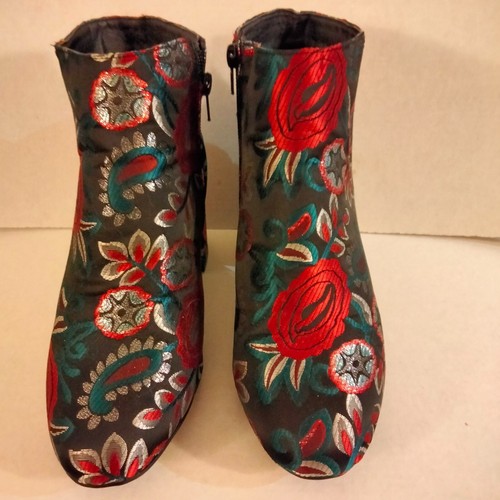 Bottines talons satin - en,