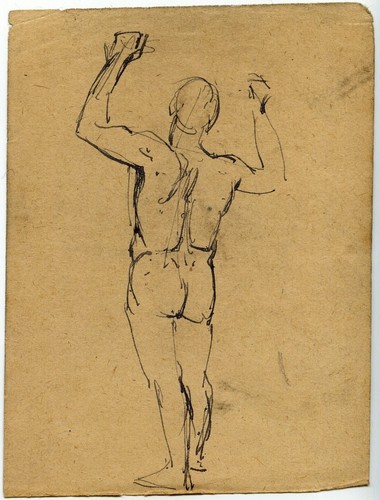 Pierre pailler dessin - pierre, nu
