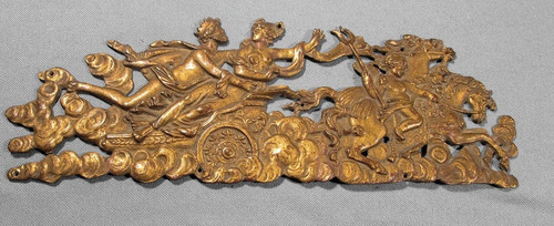 Plaque bronze ancienne - plaque, en