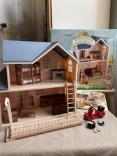 Poste Maison Les Petits Malins Mapple Town avec meubles personnages 1986 + boîte