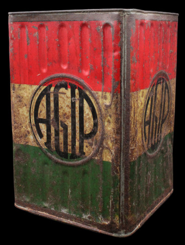 Ancien bidon italien - bidon, boite
