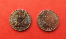 Deux pièces de 1 franc