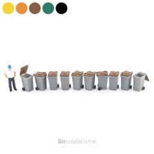 HO Lot 10 Petites Poubelles