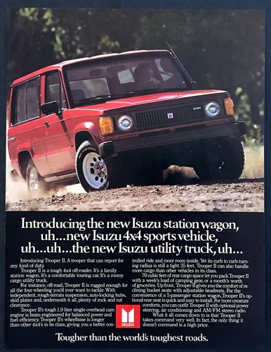 1984 isuzu trooper 4x4 suv - 1984, ii