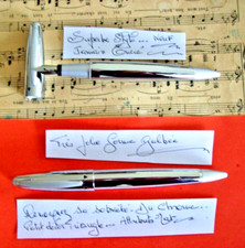 GROS STYLO PLUME  Style Galbé Chromé Brillant Plume Iridium Point Germany
